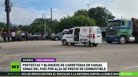 Protestas y bloqueos de carreteras en varias zonas de Honduras por el alza del precio del combustible
