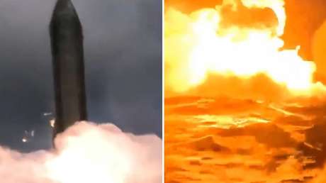 VIDEO: El Starship logra llegar a órbita, pero su regreso acaba en una explosión en el mar