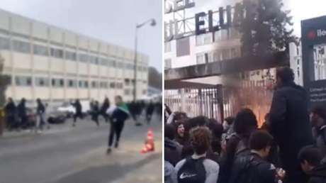 Escuelas bloqueadas y represión policial: Protestas estudiantiles se extienden por Francia (VIDEOS)