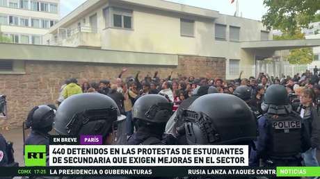 440 detenidos en Francia en las protestas de estudiantes de secundaria que exigen mejoras en el sector