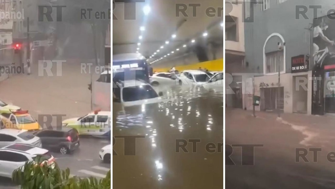 Sao Paulo en alerta tras intensas lluvias que convirtieron calles en 'ríos' (VIDEOS)