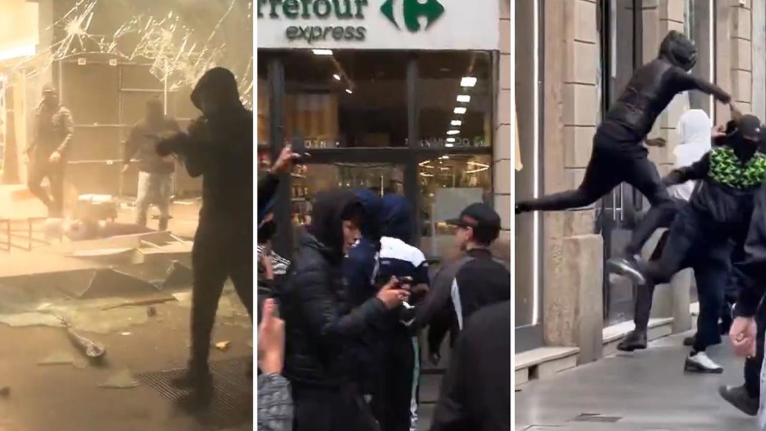 VIDEOS: Ola de saqueos en tiendas en Milán inspirada por los disturbios en Francia