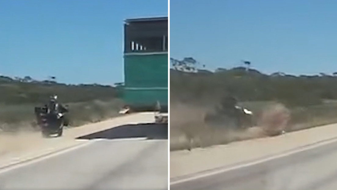 El precio que pagó un motociclista por querer adelantar a un camión