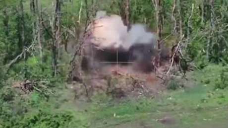 VIDEO: Drones rusos aniquilan refugios camuflados de las fuerzas de Kiev