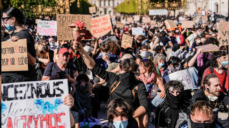 Fuertes protestas de estudiantes arrasan Francia y se extienden a un país vecino (EN VIVO)