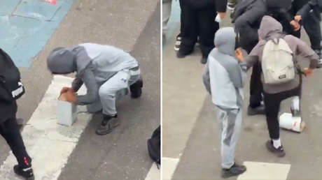 Taparrosca a prueba de niños vence a estudiantes durante protestas en Francia (VIDEO)