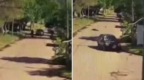 FUERTE VIDEO: Discutió con su amigo y horas después lo atropelló por la espalda