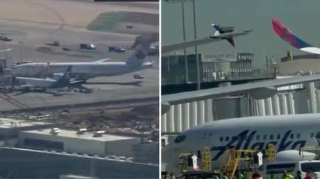 Dos aviones colisionan en tierra en EE.UU. (VIDEOS)