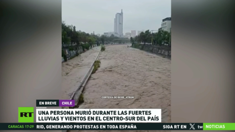 Fuertes lluvias y vientos dejan un muerto en el centro de Chile
