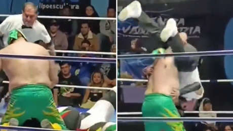 Muerte en vivo: luchador aplica martinete prohibido a un réferi en México (VIDEO, FOTOS)