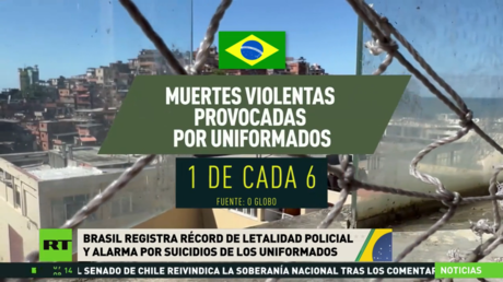 Brasil registra récord de letalidad policial y alarma por suicidios de uniformados