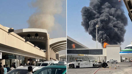 VIDEO: Aeropuerto de Riad sufre un ataque