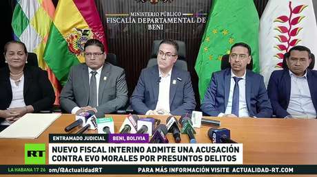 Nuevo fiscal interino de Bolivia admite una acusación contra Evo Morales por presuntos delitos