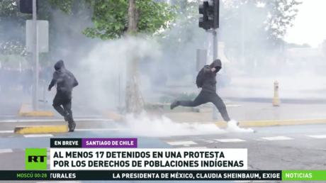 Al menos 17 detenidos en una protesta por los derechos de los pueblos indígenas en Chile