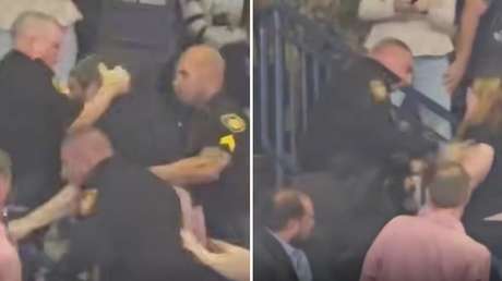 VIDEO: Expulsan a dos manifestantes de un mitin de Trump en medio de abucheos e insultos