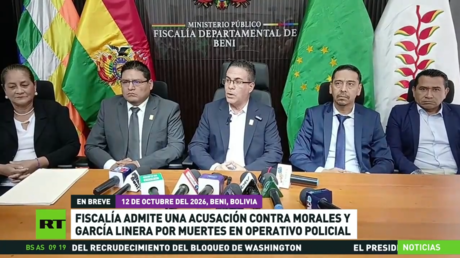 Fiscalía de Bolivia admite una acusación contra Morales y García Linera por muertes en operativo policial
