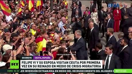 Felipe VI y su esposa visitan Ceuta por primera vez en su reinado en medio de la crisis migratoria