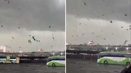 VIDEO: Un fenómeno meteorológico inusual se registra en una capital latinoamericana