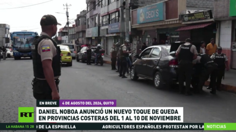 Daniel Noboa anuncia un nuevo toque de queda en las provincias costeras del 1 al 10 de noviembre