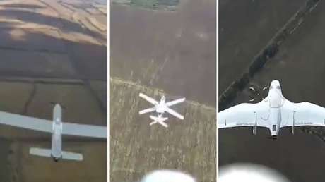 VIDEO: Operadores rusos derriban drones ucranianos en intensos duelos aéreos