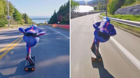 Desafiando los límites: patinador español rompe récord mundial de velocidad en descenso (VIDEO)