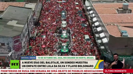 A nueve días del balotaje, un sondeo muestra un empate entre Lula da Silva y Flávio Bolsonaro