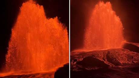 ESPECTACULAR VIDEO: El volcán Kilauea vuelve a entrar en erupción y lanza lava a más de 200 metros de altura