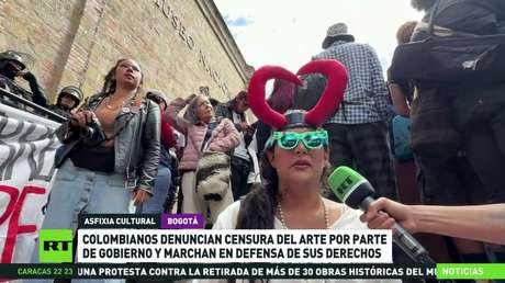 Colombianos denuncian censura del arte por parte del Gobierno y marchan en defensa de sus derechos