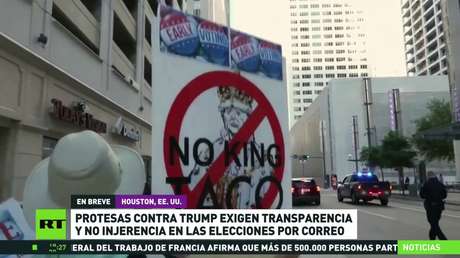 Protestas en EE.UU. contra Trump exigen transparencia y no injerencia en las elecciones