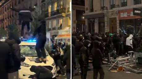 París, al límite: furia colectiva, pillaje y disturbios nocturnos (VIDEOS)
