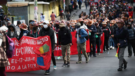 La fuerza campesina se lanza a las calles de Bolivia contra el "segundo plan Cóndor" de EE.UU.