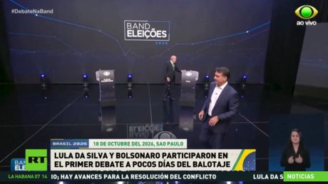 Lula y Bolsonaro se ven las caras en el primer debate a pocos días del balotaje