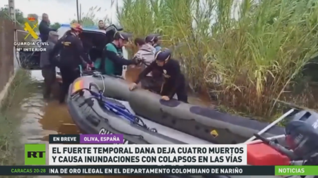 El fuerte temporal Dana deja cuatro muertos y causa inundaciones con colapsos en las vías