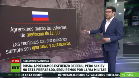 Rusia aprecia el esfuerzo de paz de EE.UU., pero sigue por la vía militar si Kiev no está preparado