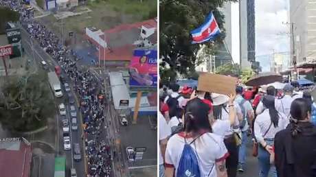 VIDEOS: Así fue la multitudinaria marcha en defensa de la educación superior en Costa Rica
