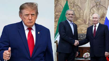 Trump dice estar "muy contento" con la postura de Rusia sobre el conflicto en torno a Irán