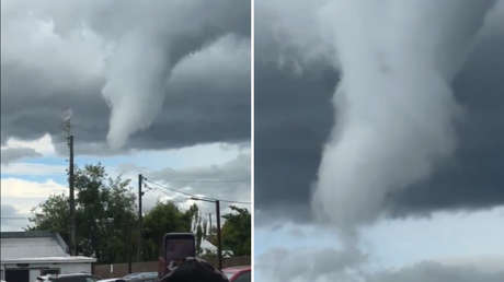 VIDEO: El momento en que un tornado toca tierra y causa destrucción en Chile