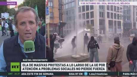 Miles de profesores toman las calles capitalinas de la UE exigiendo mayor financiación de educación