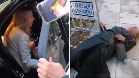 VIDEO: Guardaespaldas derriban a una periodista que quería hacerle una pregunta a una política