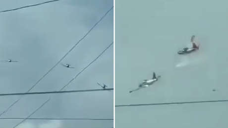 VIDEO: Choque brutal en el aire de dos aviones militares deja cuatro muertos en Filipinas