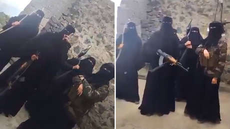 "La victoria o el martirio": mujeres yemeníes armadas se preparan para luchar contra los hutíes (VIDEO)