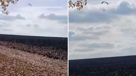 VIDEO: Un ucraniano sobrevuela la frontera de manera inesperada para evitar la movilización