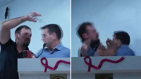 VIDEO: La insólita pelea a golpes de dos concejales brasileños
