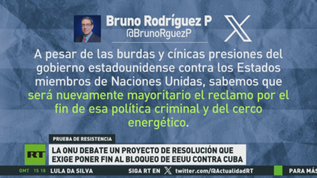 La ONU debate un proyecto de resolución que exige poner fin al bloqueo de EE.UU. contra Cuba