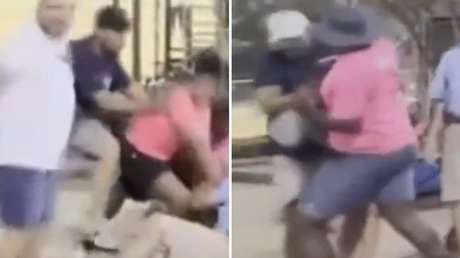 VIDEO: Un partido de sóftbol infantil termina en una brutal riña entre padres