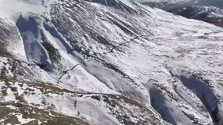 IMÁGENES AÉREAS de la masiva ruptura superficial tras el terremoto en el Tíbet