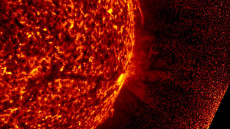 IMÁGENES MÁGICAS: Una erupción masiva de "nubes frías" rodea el Sol y crea un espectáculo hipnótico