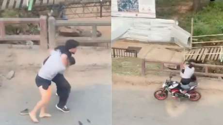 VIDEO: Un roce de tránsito desencadena una feroz pelea a puñetazos