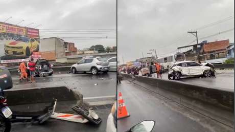 Conductor de un autobús muere al volante tras sufrir infarto y causa choque con más de 20 vehículos