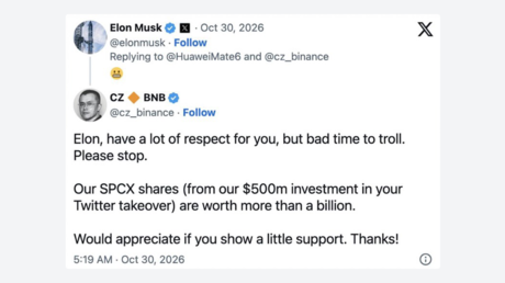 Fundador de Binance frena en seco el troleo de Elon Musk por el millonario ciberataque
